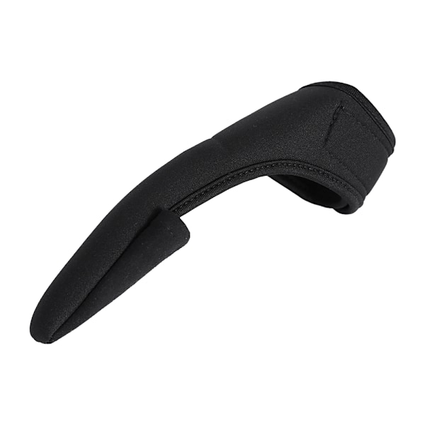 Svart Bekväm Enfingersskydd Unisex Elastiskt Band Handskar För Fiske Utomhus