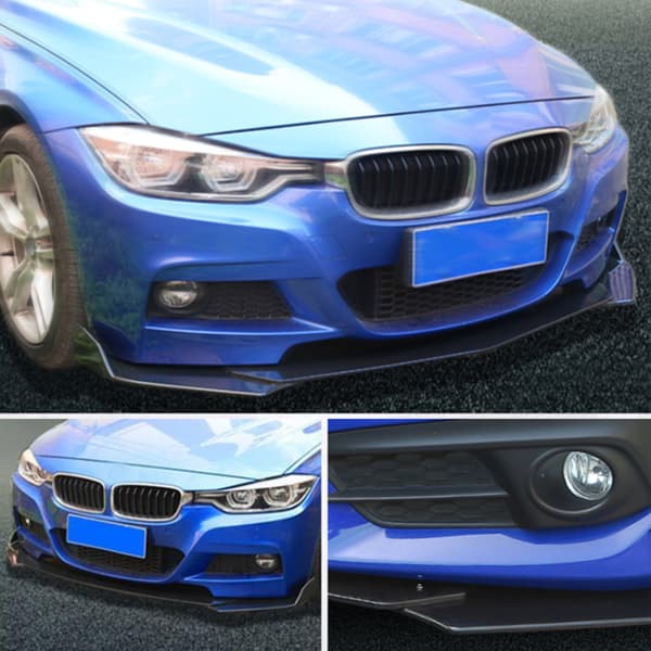 5 stk Frontfangerleppe Karosserisett Universell Leppesplitter Spoiler Diffuser Canard Beskytter for bil