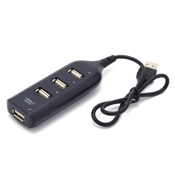 Kabelansluten Micro USB 2.0 4-ports Distributör Multi Hub Splitter Power för PC-dator