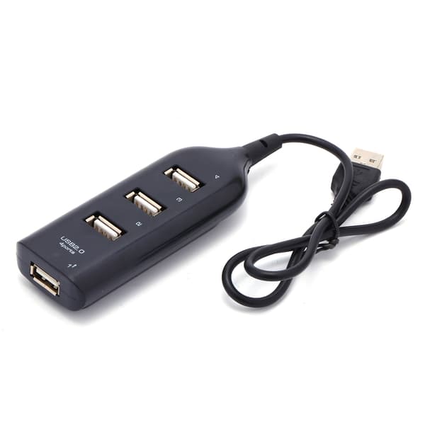 Kablet Micro USB 2.0 4-porters fordeler Multi Hub Splitter Strøm for PC-datamaskin