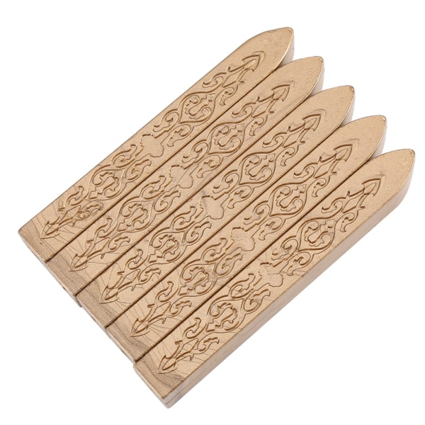5 stycken/ set Förseglingsvaxpinnar smältstavar för DIY Manuscript Craft Kuvertbrev (brons)