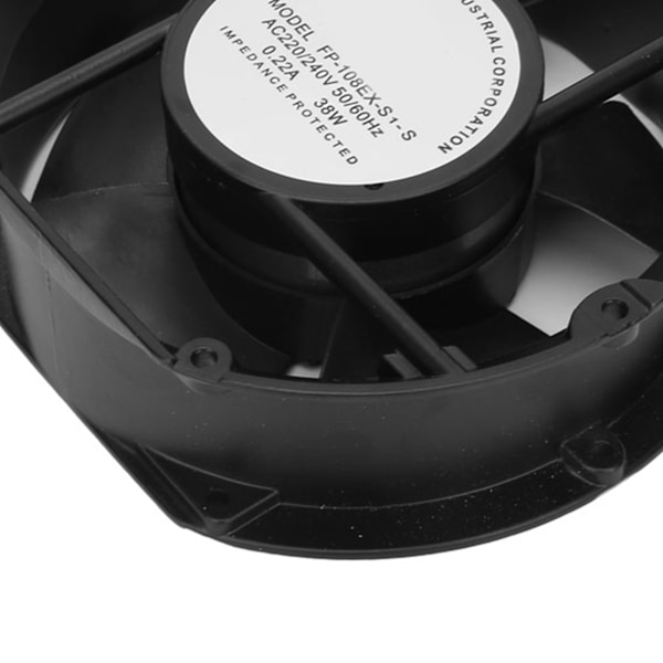 FP-108EX S1-S AC Aksial Ventilator AC220V 38W Oval Kugleleje Ventilationskøleventilator