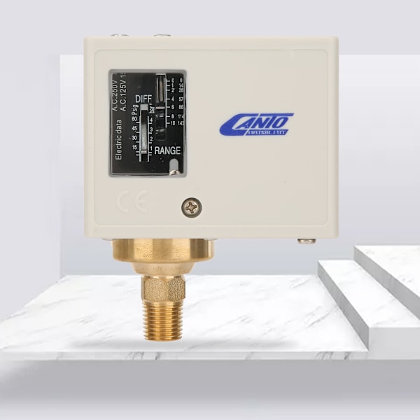 PT1/4\" (för Ryssland) Elektronisk 24V~380V Tryckkontrollbrytare för Luft Vattenpump Kompressor