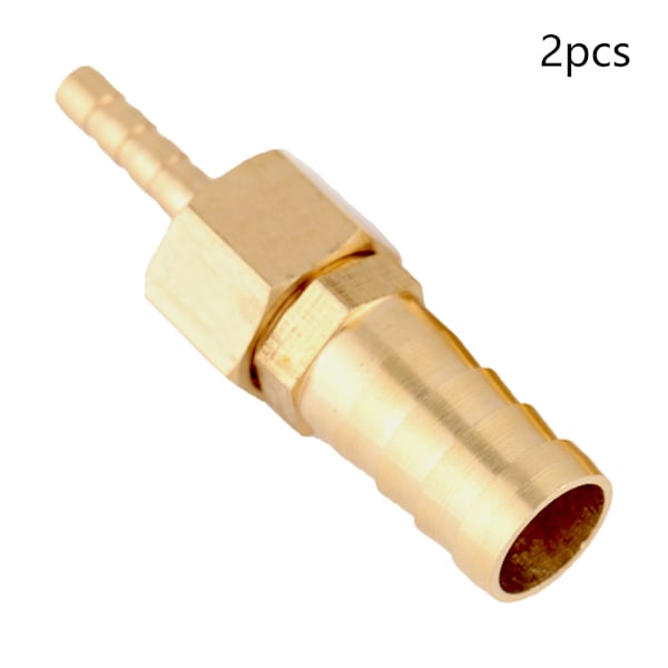 2 st Brasskopplingar med slangnippel, reducerande pluggkontakt, 4--12 mm