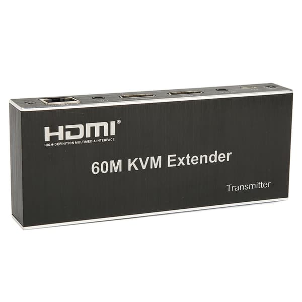 60m KVM Extender Multifunktionell 1080P 60Hz HD Multimedia Interface KVM USB Extender för TV DVD-spelare PC 100‑240V