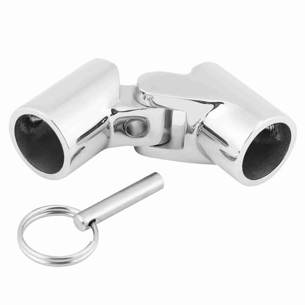 Marine Rustfrit Stål Foldbar Drejelig Koblingsrør Rørforbindelse Båd Hardware Beslag (25mm)