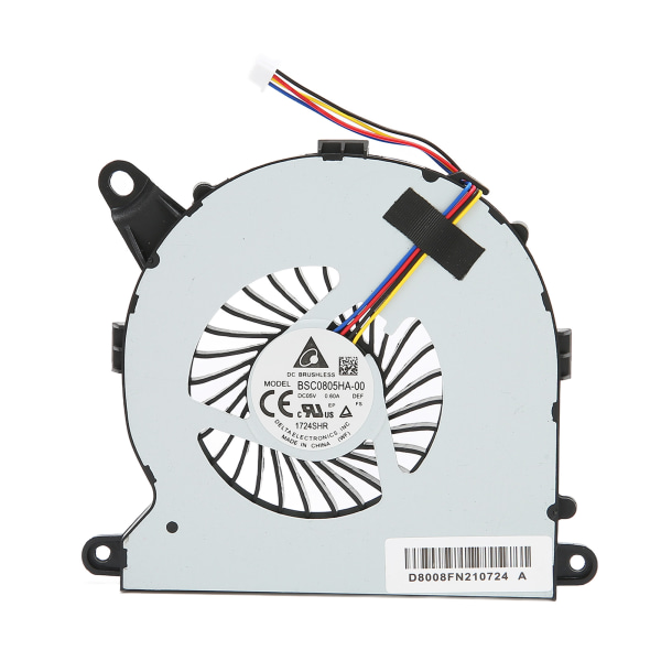 CPU-kylfläkt 4-polig Stark Värmeavledning CPU-kylare för Intel NUC8i7BEH NUC8i3BEH NUC8i5BEH NUC8i5BEK