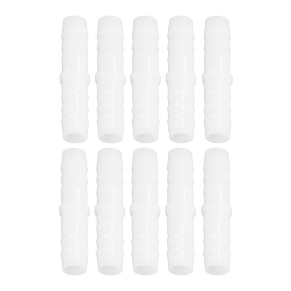 10 stk. Plastslangekobling Rett Lik Barbert Skjøte Mender Skjøte Union Adapter 12-12mm