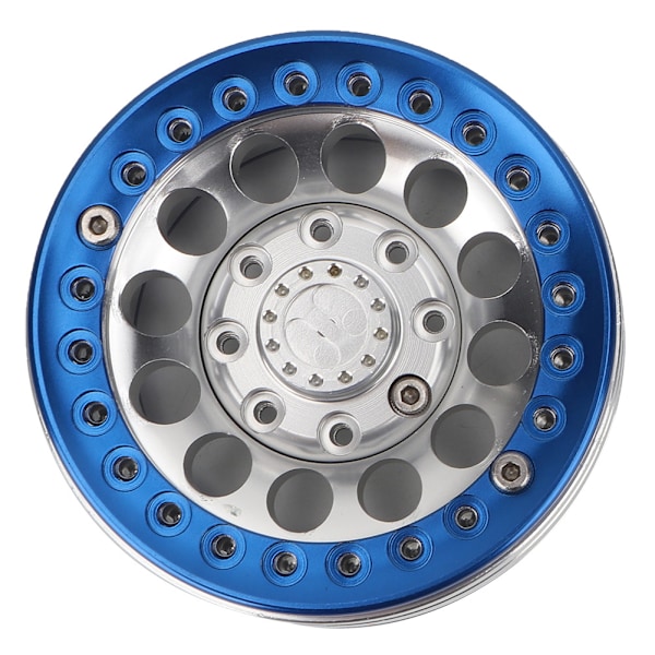 4 stk. 1,9-tommers aluminium Beadlock felger nav for SCX10 1/10 RC Crawler bil (sølvblå)