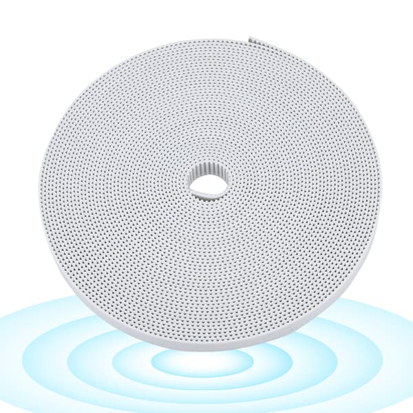 3D-skrivartillbehör 2GT Kamrem 10mm Synkronrem i Gummi (Vit 10m)