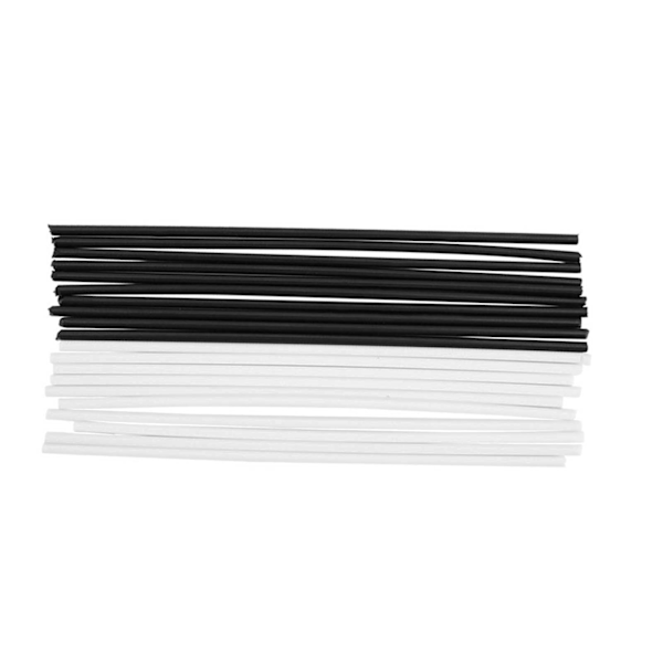20 stk. ABS Gitar Side Dot Posisjonsmarkører 100mm Lengde Hvit Svart