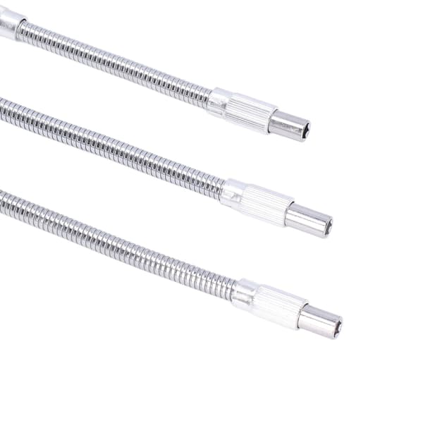 3 stk. fleksibel aksel forlengelse universal drill bit forlenger holder 1/4in sett kit