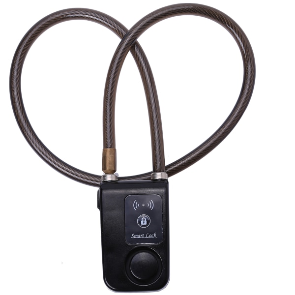 APP-kontroll Bluetooth Smart Lock Stöldskyddslarm Kedjelås med 105dB larm (svart)