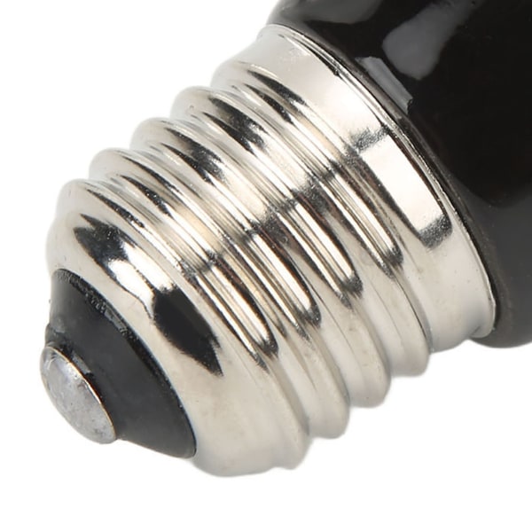 Keramisk Reptil Varmelampe Pære Mini Infrarød Varme Keramisk Amfibie Varmelampe til Firben Reptiler 220V‑240V 100W Sort