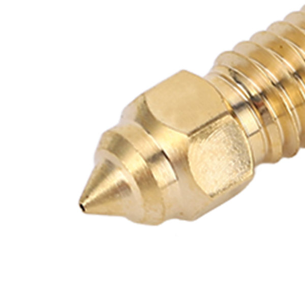 5 kpl 3D-tulostimen ekstruuderin suutin messinki M6 nopea tulostussuutin End 5 S1 End 7 1,75 mm 0,4 mm / 0,02 tuumaa