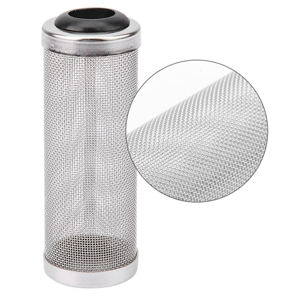 Akvarium Fisketank Rustfrit Stål Mesh Filter Net Etui Beskyttelse Rejer Fisk (L Dia. 16mm)