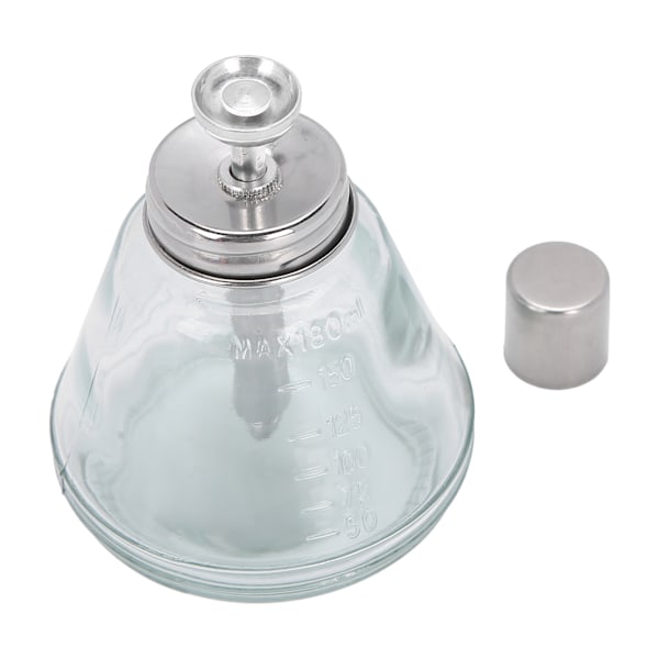 Trycktyp Flytande Pump Dispenser Nagellacksremover Påfyllningsbar Flaska 180ml (Aluminiumkärna)