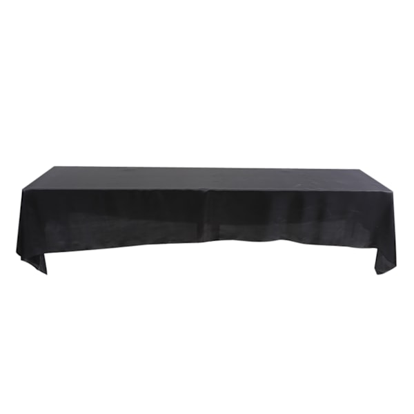 145x320cm Rektangulär Dukskydd Bordduk Fläcktålig Bankett Bröllop Fest Dekoration Svart