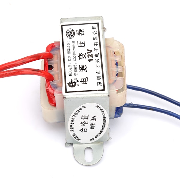 AC 12V/24V Utgångsspänning 3W Ingång 220V 50Hz Enkel Transformator (12V)