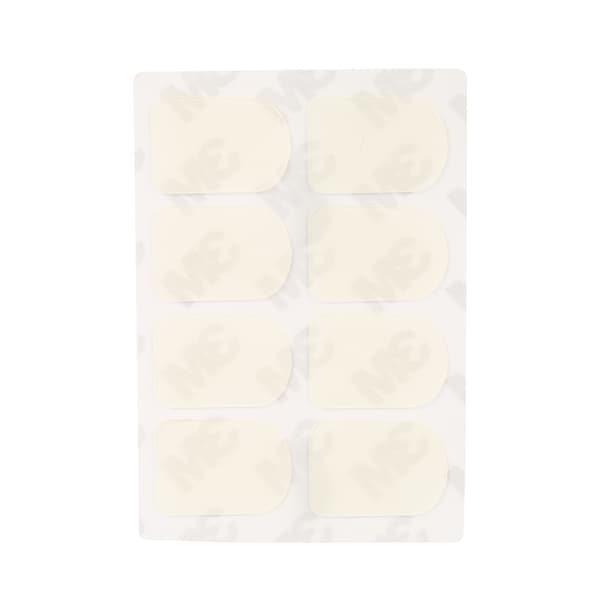 Munnstykke Patch Pad Cushion for Sopran Alt Tenor Saksofon Klarinett Hvit 0.3mm Liten Oval