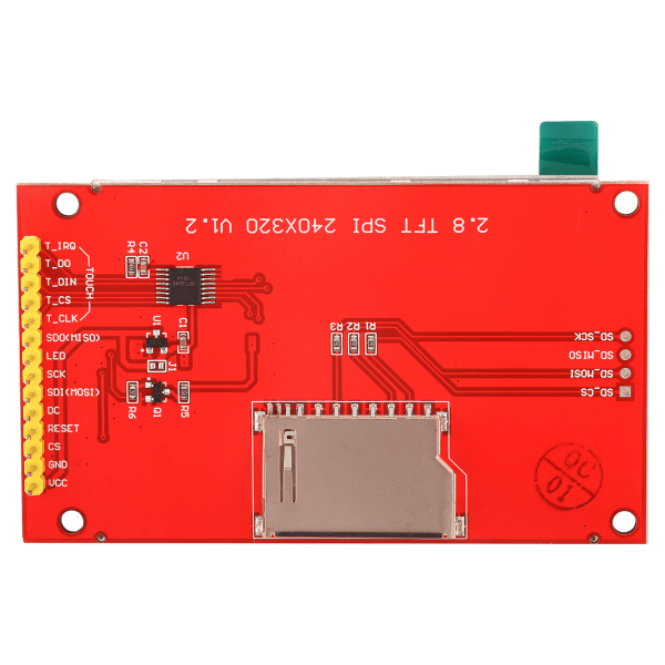 2,8" 240x320 SPI TFT LCD-pekskärm serieportmodul PCB ILI9341 5V/3,3V