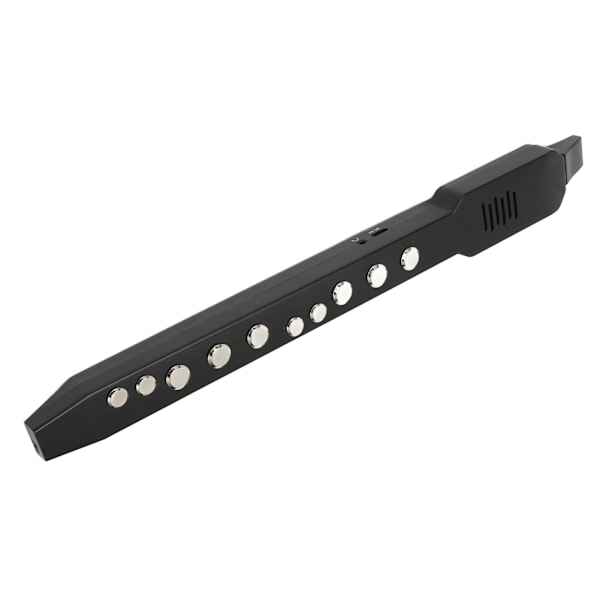 Digitalt Blæseinstrument MIDI-tilslutning 10 Toner Genopladeligt Mini Elektronisk Blæseinstrument med 12 Akkompagnementer Sort