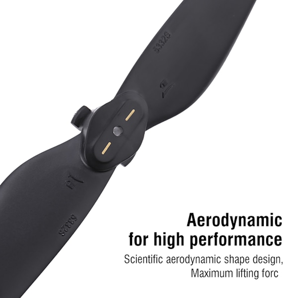 2 par/sett CW CCW Hurtigutløser Propeller Quadcopter Blad for Mavic Air Drone (Gullstripe)