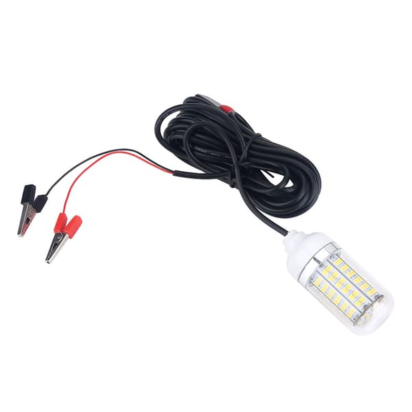 12V Utendørs LED Undervanns Nattfiskelys Lampe (Gul)