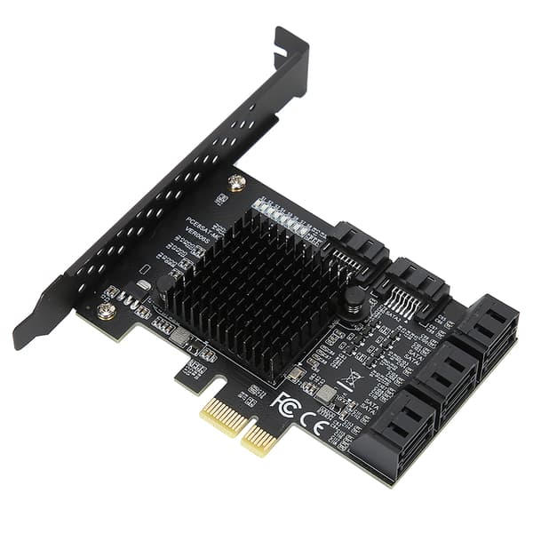 PCI E til SATA3.0 Udvidelseskort 8 Porte Adapter Riserkort Desktop Computertilbehør