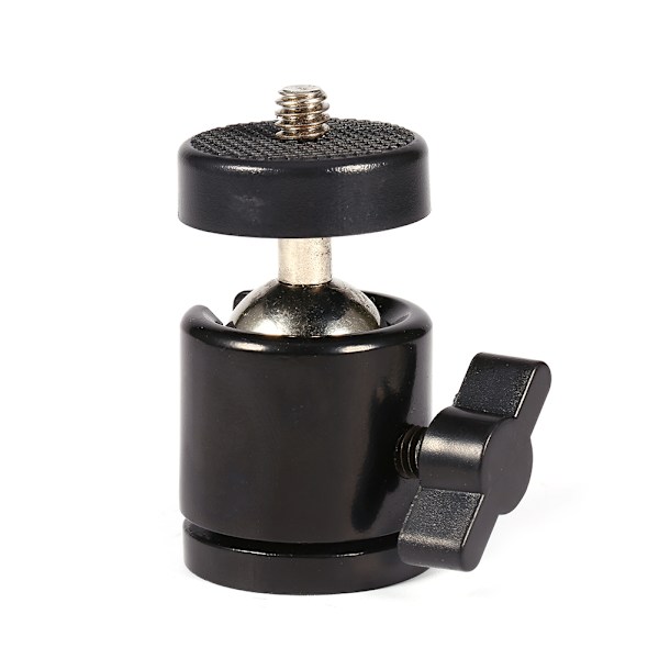 Ny 360° Mini Kulhuvudfäste för 1/4\" Kamerastativ & 3/8\" Blixtfäste