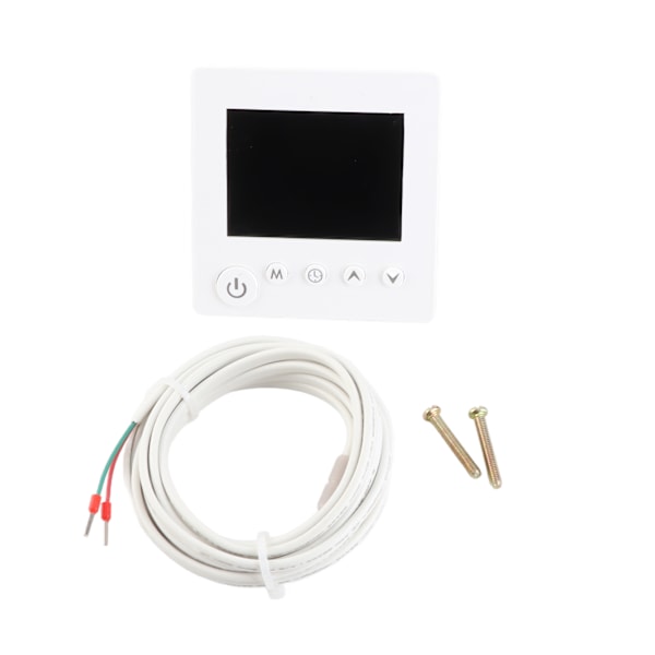 Vägghängd Termostat Programmerbar LCD-Display Touchknapp Värme Digital Termoregulator Temperaturkontroll för Hemrum