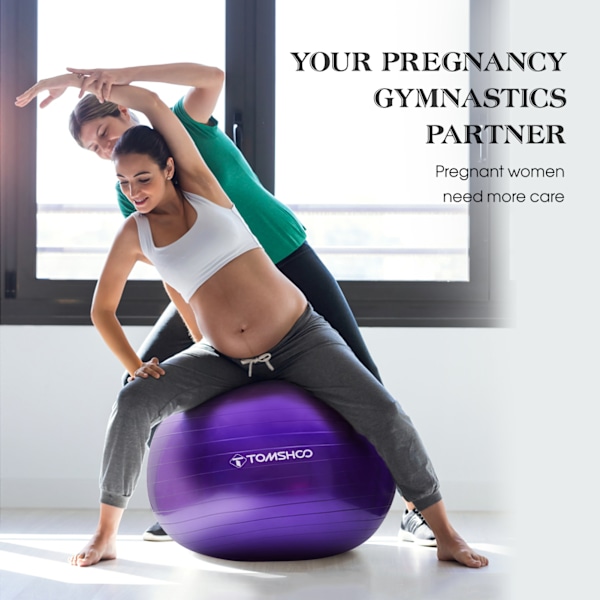 Joogapallo Räjähdyssuojattu Fitness-tasapainopallo Ilmapumpulla Pilates-joogaan
