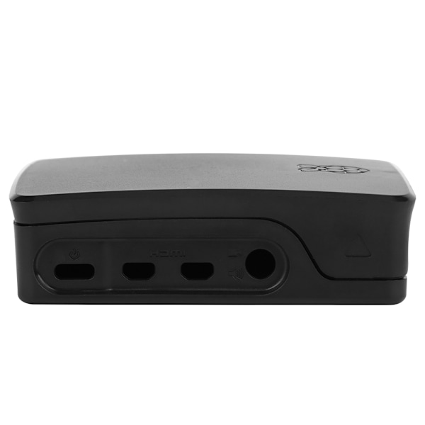 ABS-fodral Skyddande skal Snap-in-spår Noggranna hål Korrosionsbeständighet för Raspberry Pi 4B (Svart)