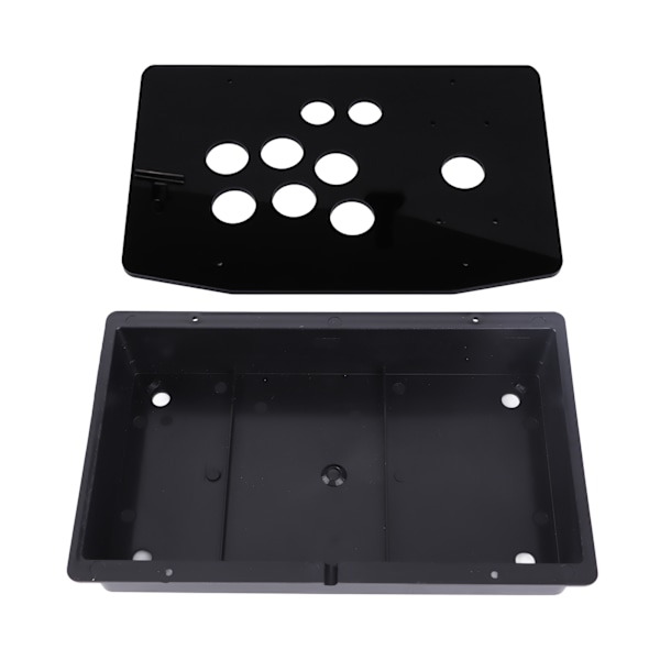 Svart Akrylpanel och Fodral DIY Set Kit Ersättning för Arkadspel