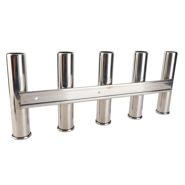 Fiskestangholder 5 rør stativ 304 rustfrit stål hardware til marine yachtbåd