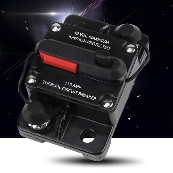 DC12V-42V Bil Stereo Audio Inline Strømafbryder Manuel Nulstilling (150A)