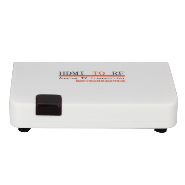 HDMI till RF koaxialomvandlare Adapter Box Stöd 480I/480P/576I/576P/720P/720I/1080I/1080P (100-240V)EU