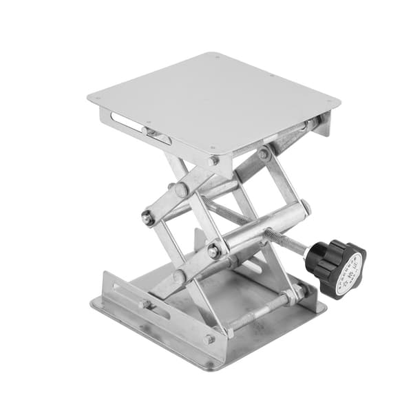 Lyftplattform i rostfritt stål, laboratorie-lyftställ, saxställ 100*100mm