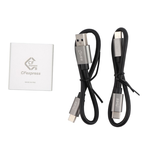 CFEXPRESS Kortläsare Plug and Play 10G Snabböverföring Höghastighets USB3.2 kortläsare för mobiltelefon Dator typ C-enhet PH862 med dubbel kabel