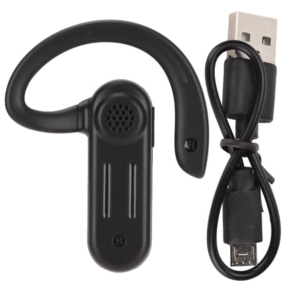 Bluetooth 5.2 Headset Ørekrog Design LED Digital Display Bluetooth Trådløse Øretelefoner til Forretningskørsel og Rejser
