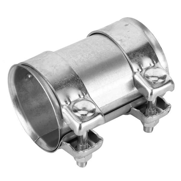 3in 76mm Udstødningsrørsforbindelse Dobbeltklemme Samler Galvaniseret Stål Muffe Universal Rørreparationsdele