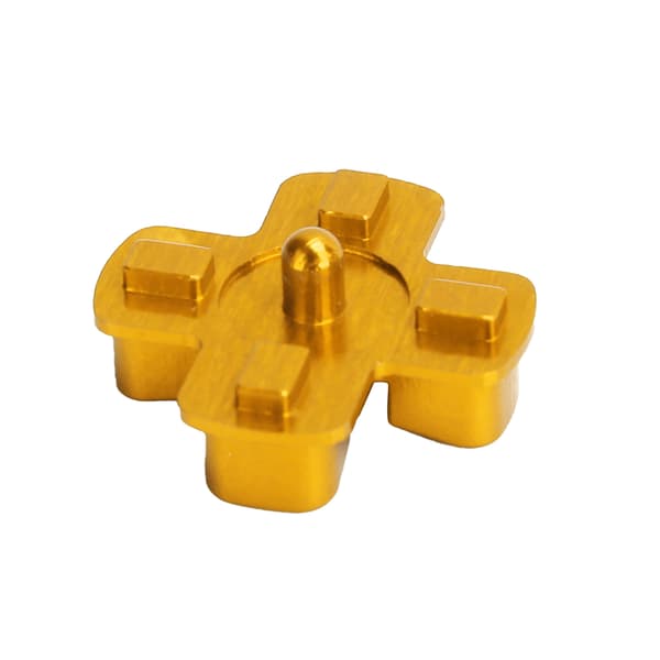 Metal Knap Tommelfingerstyre Simulerer Greb til PS4 Gamepad Controller Joystick Udskiftning Gylden