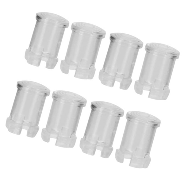 100 st Nylon LED-lampor med transparenta lampskärmar, skyddande lock, 5 mm
