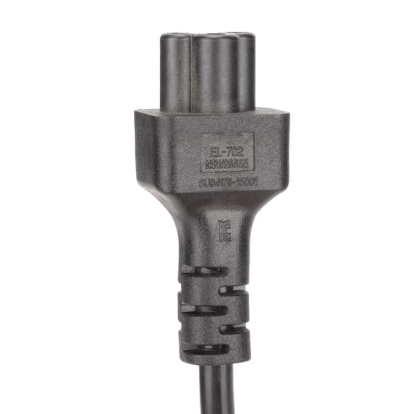 IEC320 C8 til IEC320 C5 Strømkabel IEC320 C8 Han til C5 Hun Kabeladapter til 3-benede Laptop Strømadaptere 100‑250V