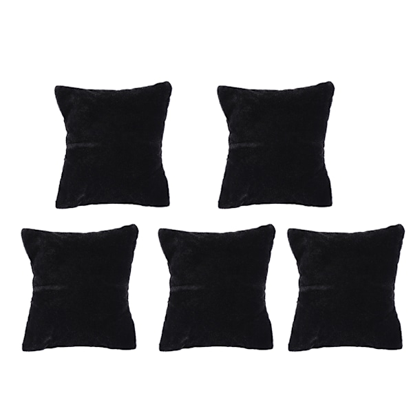 Sammetsklädd Smyckesdisplaykudde för Klockor, Armband och Bangles - Hållare, Förvaring och Organiserare (Svart)