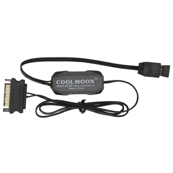 5V 3Pin ARGB Kontroller Flere Lysmoduser Manuell Kontroll RGB Viftekontroller SATA Strøm Lyslistkontroller