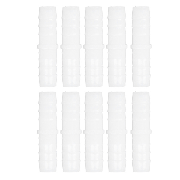 10 stk. Plastslangekobling Rett Lik Barbert Skjøte Mender Skjøte Union Adapter 12-12mm
