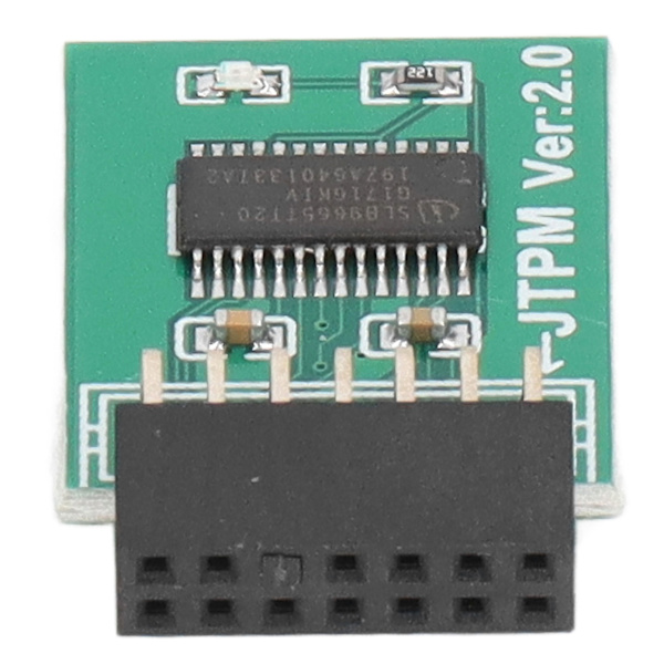 For MSI TPM 2.0 Modul Stærk Kryptering 14 Pin LPC Interface TPM Modul Board til Win11 Grøn
