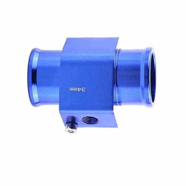 Universal Metal Bil Vand Temp Fælles Rør Slange Temperatur Sensor Adapter Blå 34mm