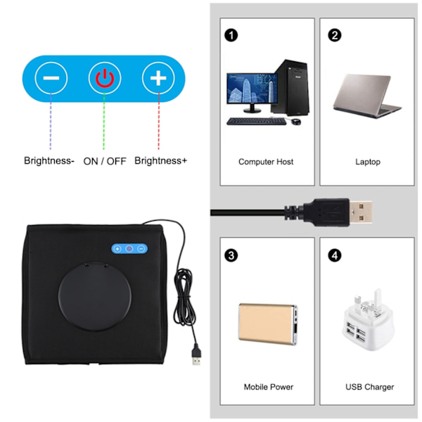 PULUZ Soft Box -setti, kannettava kokoontaitettava valokuvausvalaisin, valokuvausteltta 12 taustavärillä